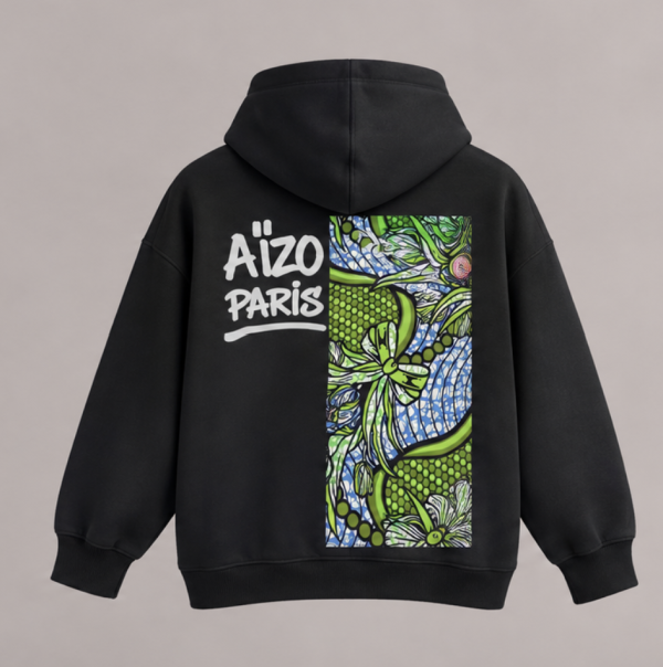 Hoodie – Wax Adja – Aïzo Paris (vue 4)