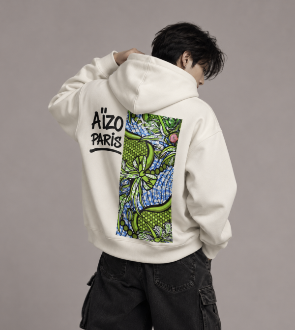 Hoodie – Wax Adja – Aïzo Paris (vue 2)