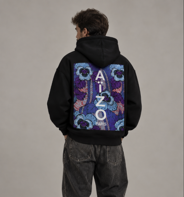 Hoodie – Wax Wanda – Aïzo Paris (vue 3)