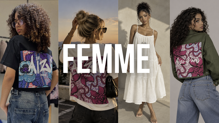 Collection femme Aïzo Paris – vêtements en tissu wax