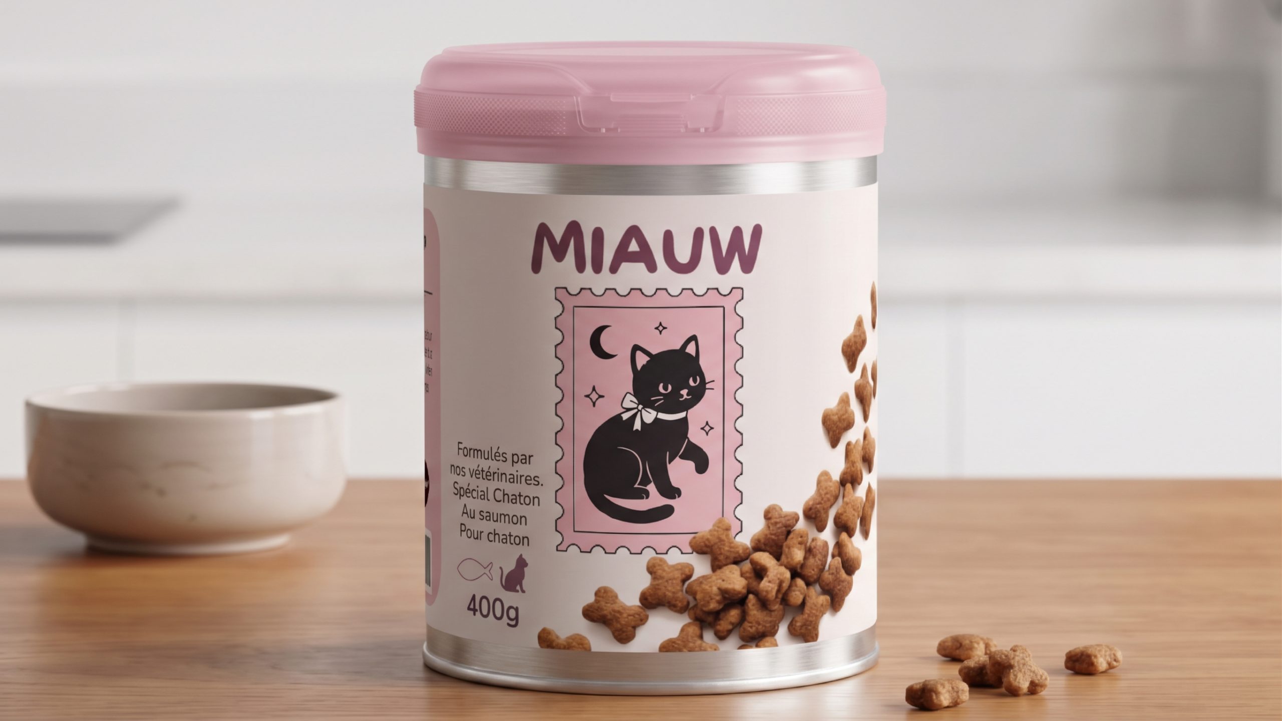 Croquettes au saumon spécial chaton (400g) – Image 1