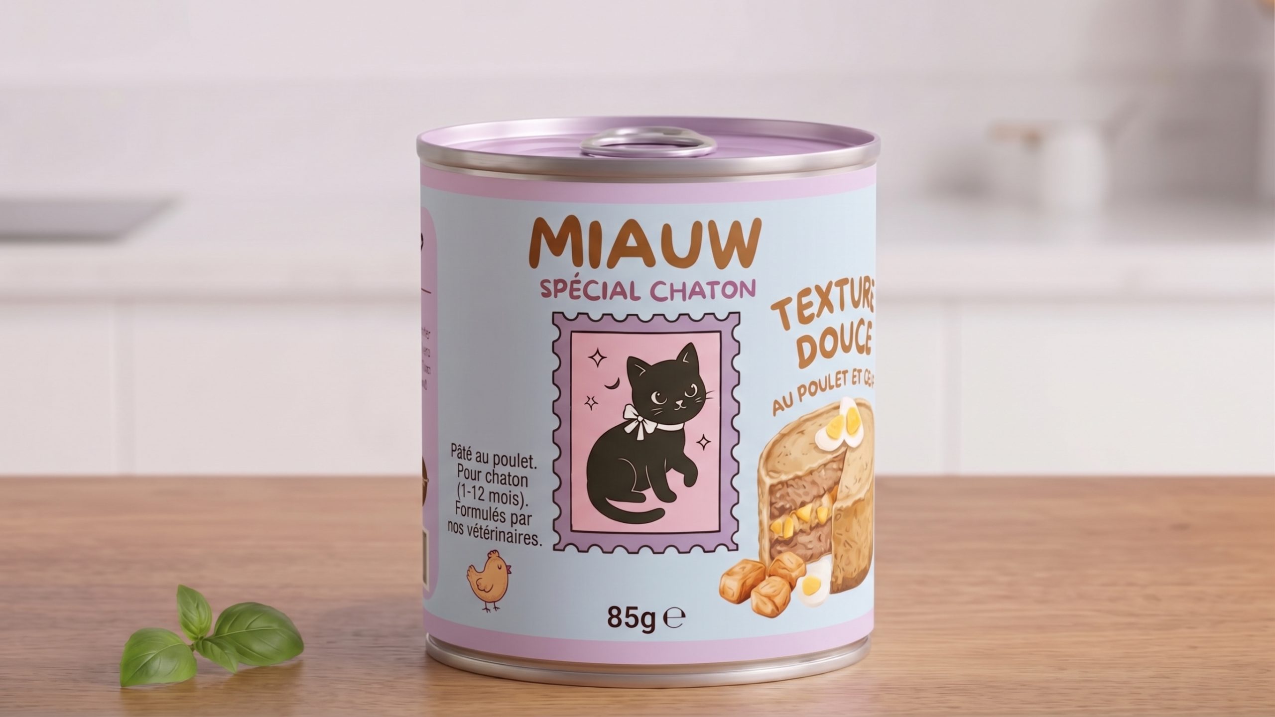 Pâtée au poulet spécial chaton (85g) – Image 1