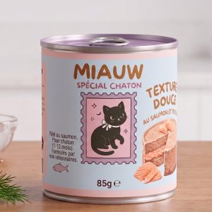 Pâtée au saumon spécial chaton (85g)