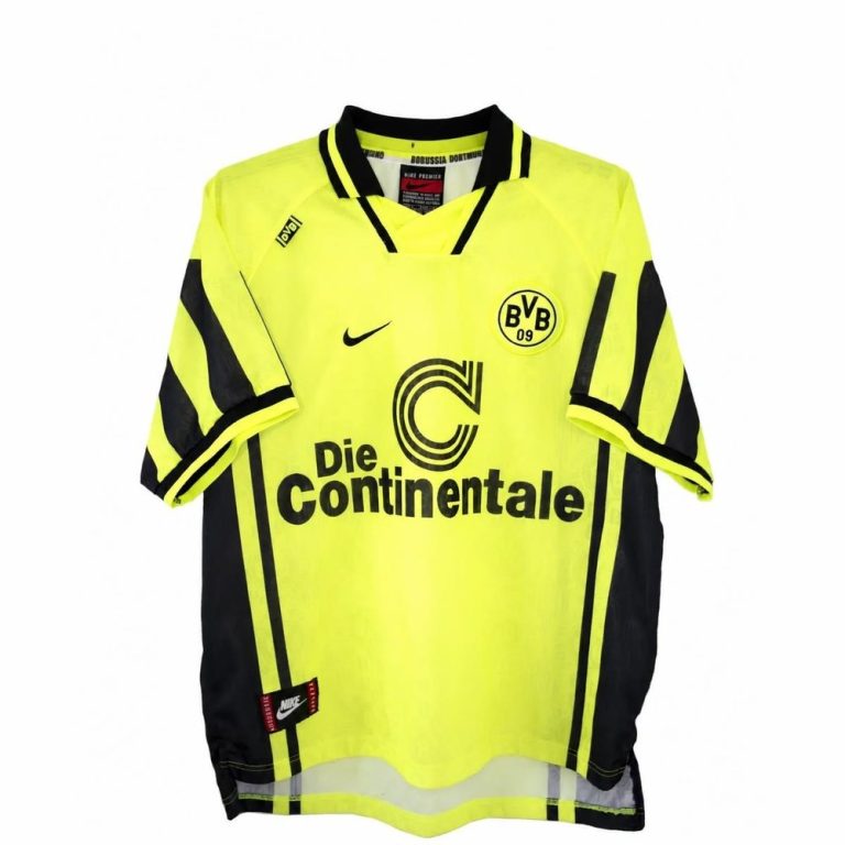 Maillot rétro Borussia Dortmund domicile 1996-1997, vue de face