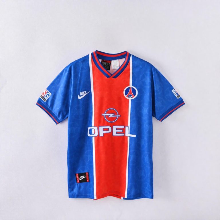 Maillot original PSG domicile 1995-1996, vue de face