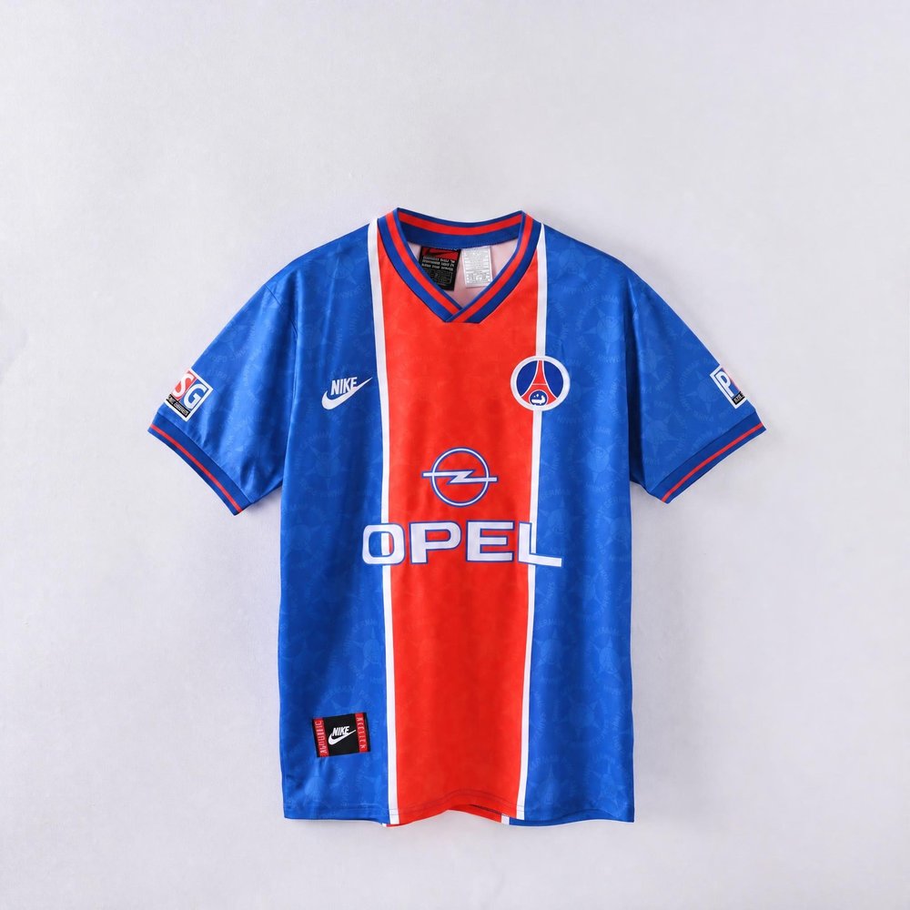 Maillot original PSG domicile 1995-1996, vue de face