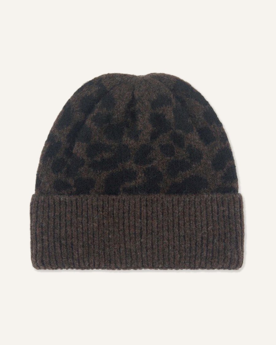 Bonnet motif léopard